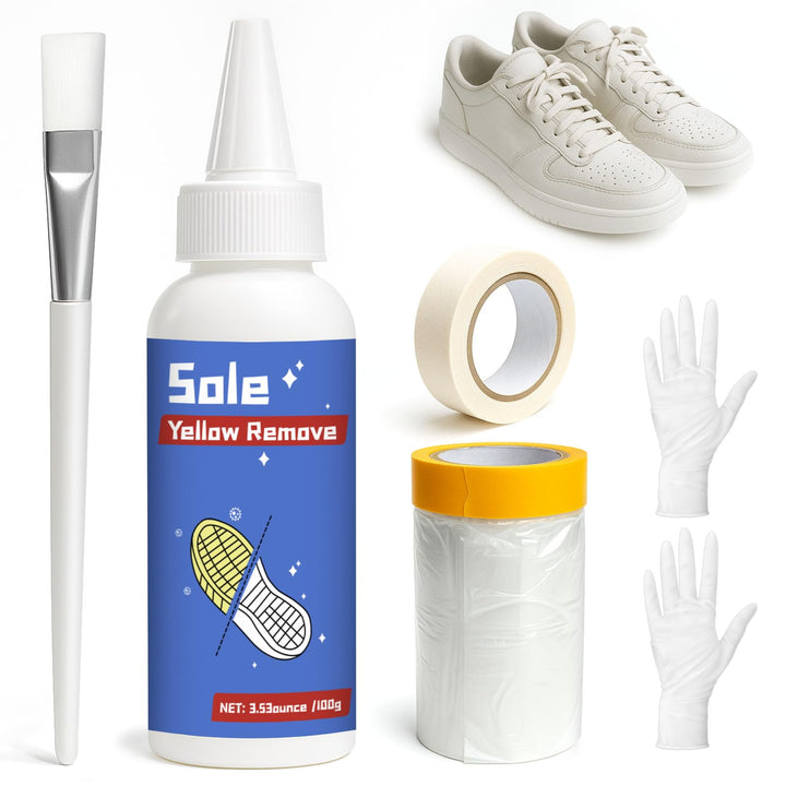100g Schuhsohle Entgelbungsmittel, Entfernen Sie Oxidiertes Gelb und Wiederherstellen Sie die Ursprü