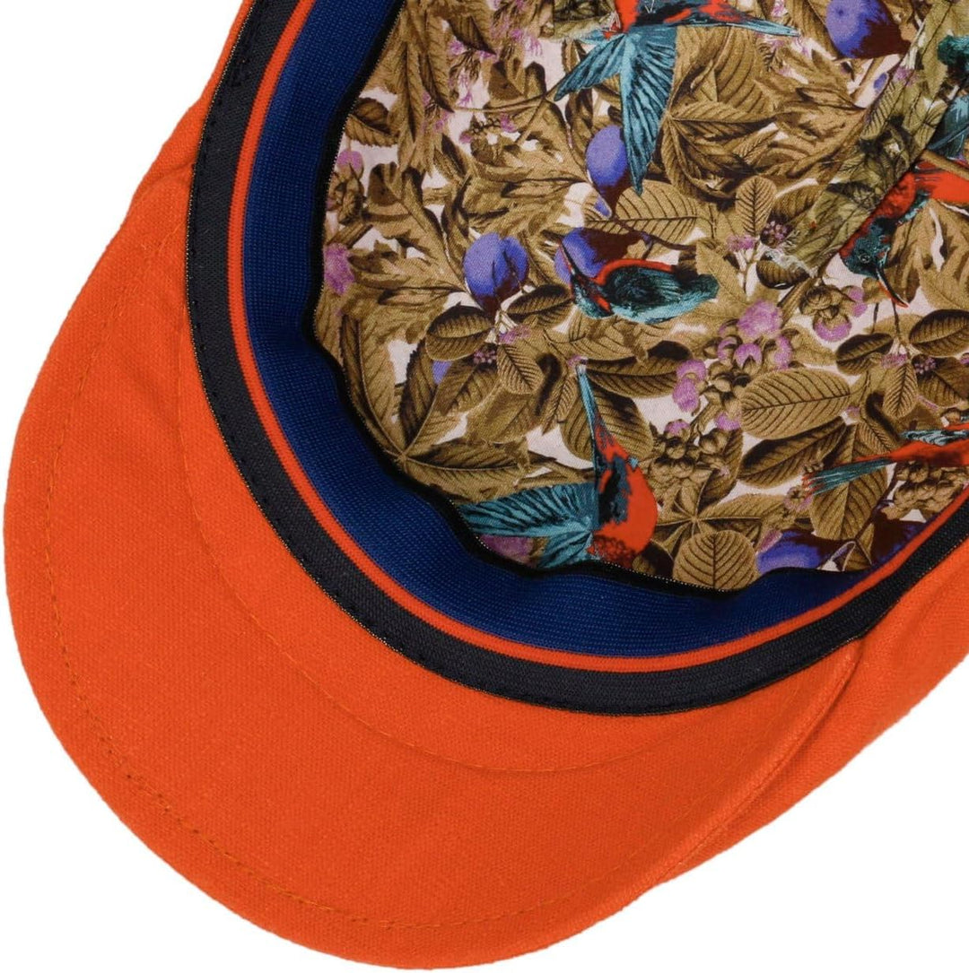 LIERYS Elegantes Design: Die melierte dunkelblaue Flatcap besticht durch ihre frische Ausstrahlung u
