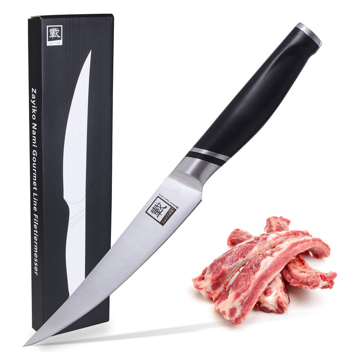 zayiko NAMI Ausbeinmesser 28,5 cm Länge mit 15,5cm Klinge aus deutschem Edelstahl und ergonomischen