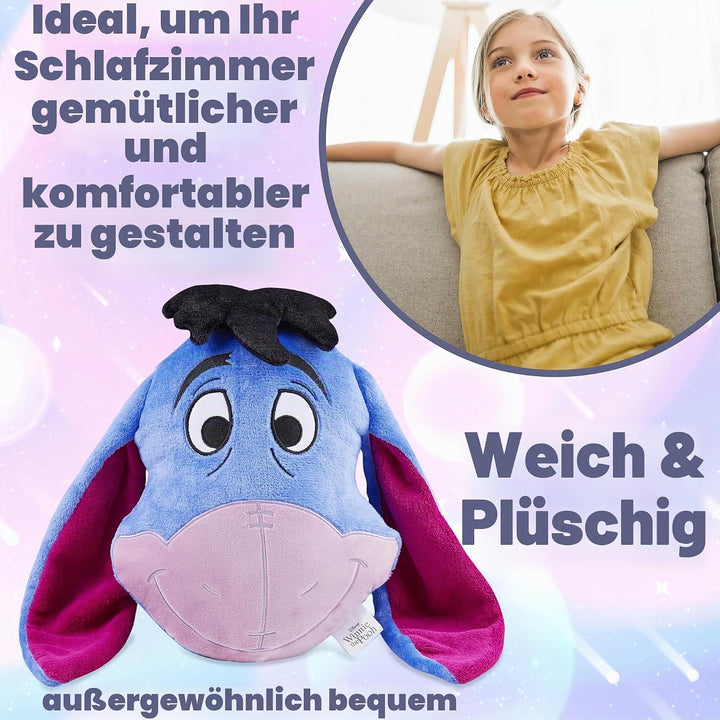 Disney Stitch Kuscheltier Plüsch Kissen, 3D Deko Kissen, Weiches Kuschelkissen für Sofa oder Bett, G