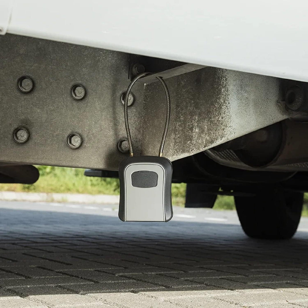 ProPlus Schlüsselkasten Schlüsseltresor aussen Schlüsselsafe Zahlenschloss mit Stahldraht, 11,5 x 9,