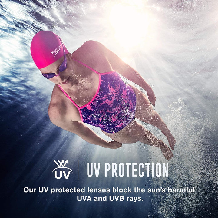 Speedo Damen verspiegelte Schwimmbrille Vanquisher 2.0 Blau Schwimmbrille verspiegelt Vanquisher 2.0