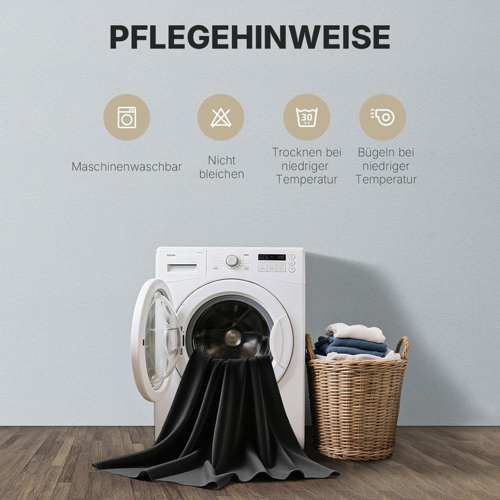 Joydeco Blickdichte Vorhänge mit Ösen Gardinen 2er Set, Verdunkelungsvorhang Thermovorhang Hitzeschu