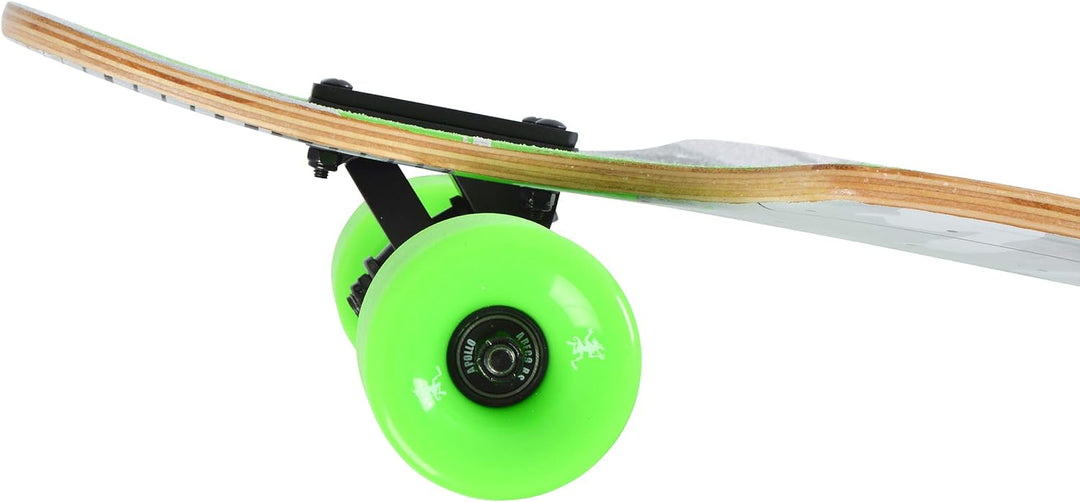 Apollo Longboard, Komplettboard mit High Speed ABEC Kugellagern, Drop Through, Freeride, Skaten, Cru