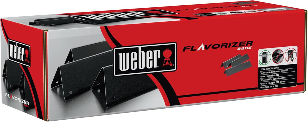Weber 7635 Porcelain-Enameled Flavorizer Bars for Spirit 200 Series Gas Grills (Set of 3/15.3 x 3.5