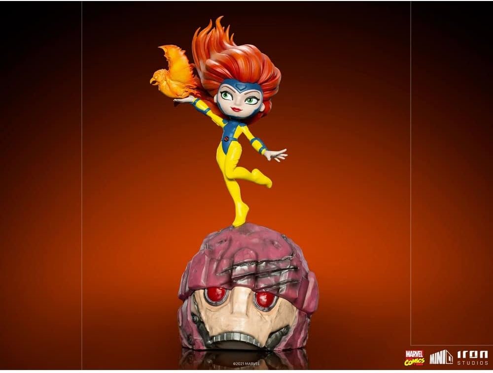 Iron Studios 79343 X-Men Jean Grey Minico statuen, Mehrfarbig, Standard, Standard