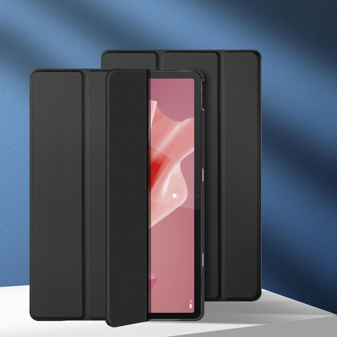 EasyAcc Hülle Kompatibel mit Lenovo Tab P12 2023 TB370FU mit Stifthalter, Ultra Dünn Case mit Standf
