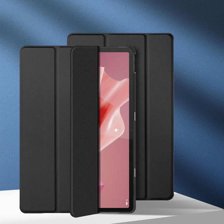 EasyAcc Hülle Kompatibel mit Lenovo Tab P12 2023 TB370FU mit Stifthalter, Ultra Dünn Case mit Standf