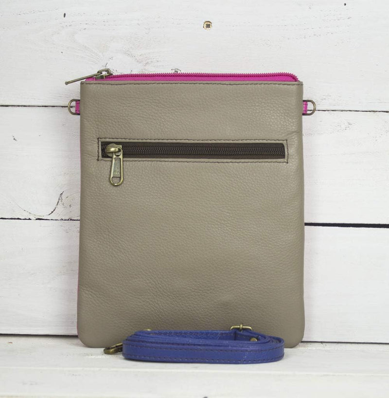 Sunsa Damen Leder Umhängetasche. Kleine Schultertasche auch als Trachtentasche oder Partyttasche. Mi