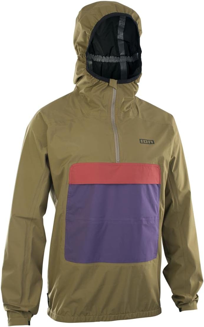 Ion Shelter 2.5L Anorak Fahrrad Wind/Regenjacke mud grün 2023 M Braun, M Braun