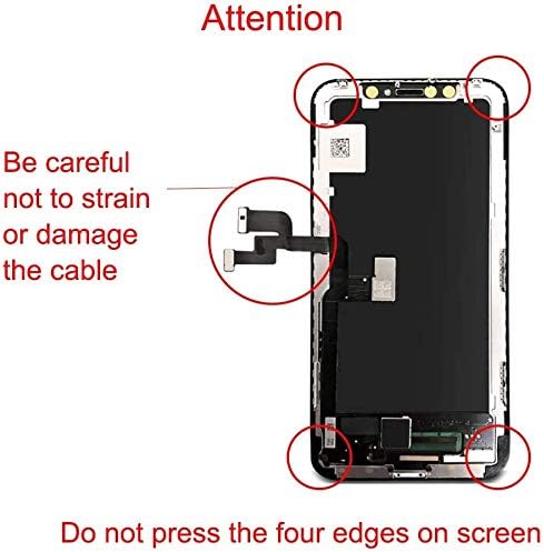 Hoonyer Display für iPhone X mit 3D-Touch und Ersatzbildschirm-Reparatur-Kit (iPhone X LCD Display),