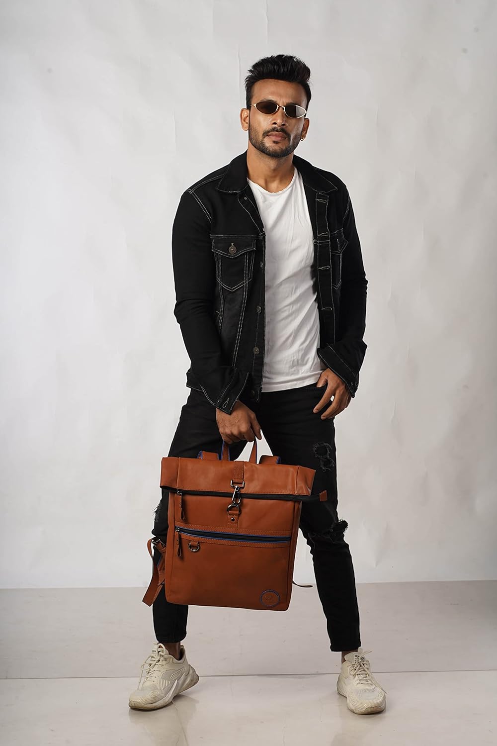 MiTASCH Trend Rucksack Damen mittel ruck sack leder Braun Lederrucksack Büffelleder Ziegenleder Lede