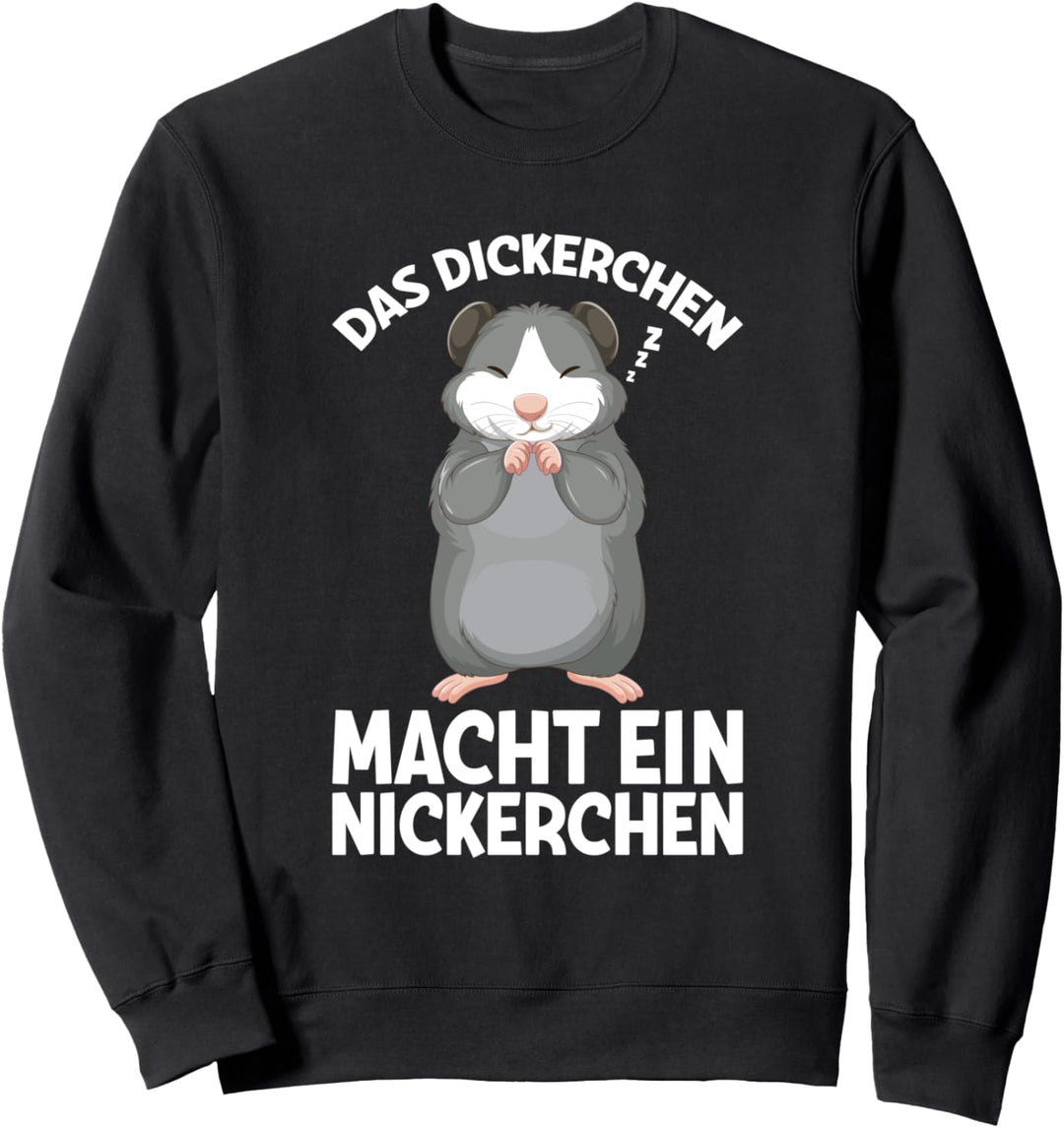 Das Dickerchen Macht Ein Nickerchen Meerschweinchen Schlaf Sweatshirt