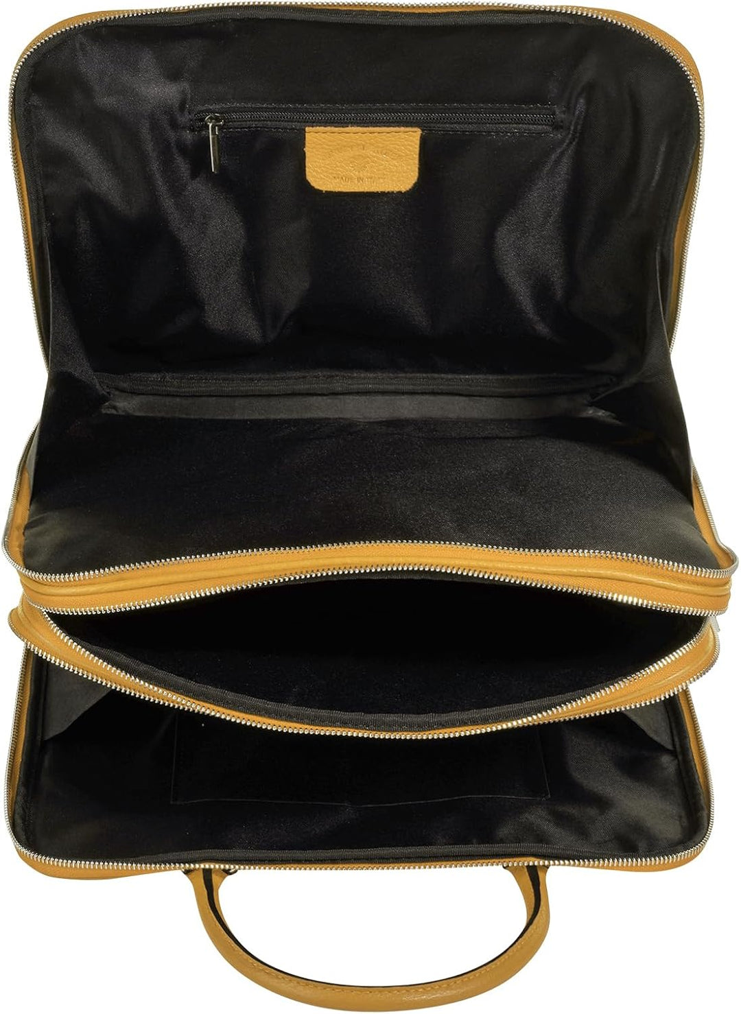 Cluty Aktentasche echt Leder Damen - 021833 Gelb, Gelb