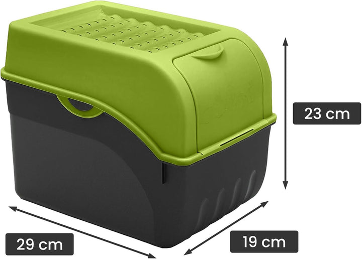 ARTECSIS® 2x Kartoffel Aufbewahrungsbox mit Deckel für 6 kg Kartoffeln (grün) - Vorratsbehälter & Vo