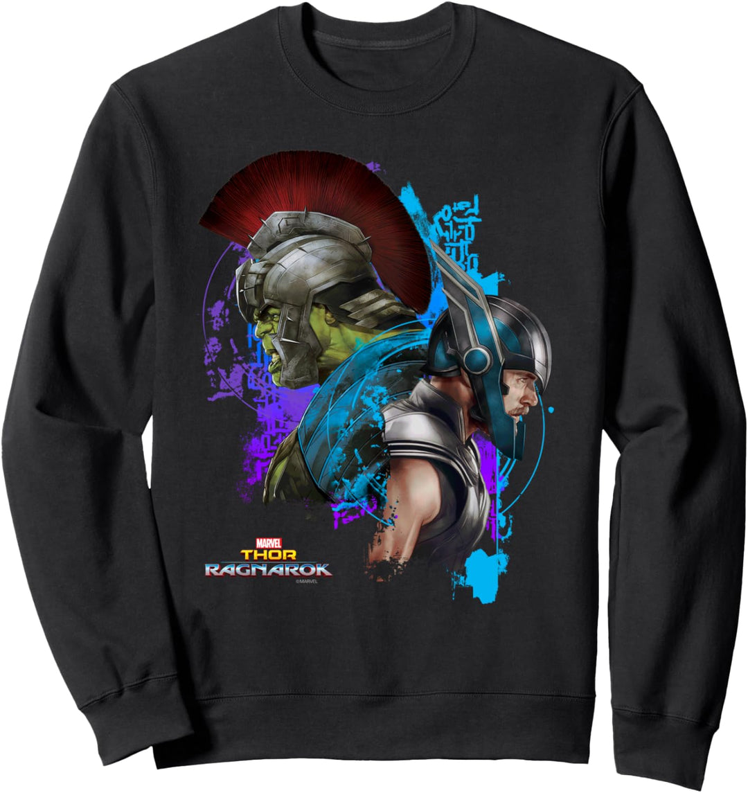 Marvel Thor: Ragnarok Hulk And Thor Back To Back Portrait Sweatshirt