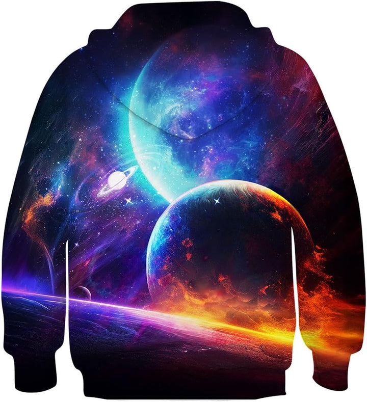 kids4ever Unisex Kinder Hoodie 3D Lustig GedrucKt Kapuzenpullover Langarm Pullover Hoodies Sweatshir