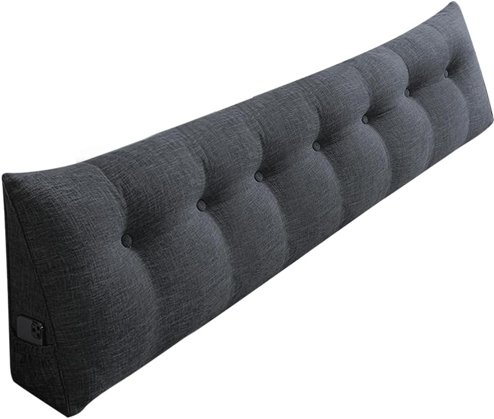 Lesekissen, dreieckig, Kopfteil, langes Kissen für Sofa, Bettrahmen, Keilkissen zum Lesen, Entspanne