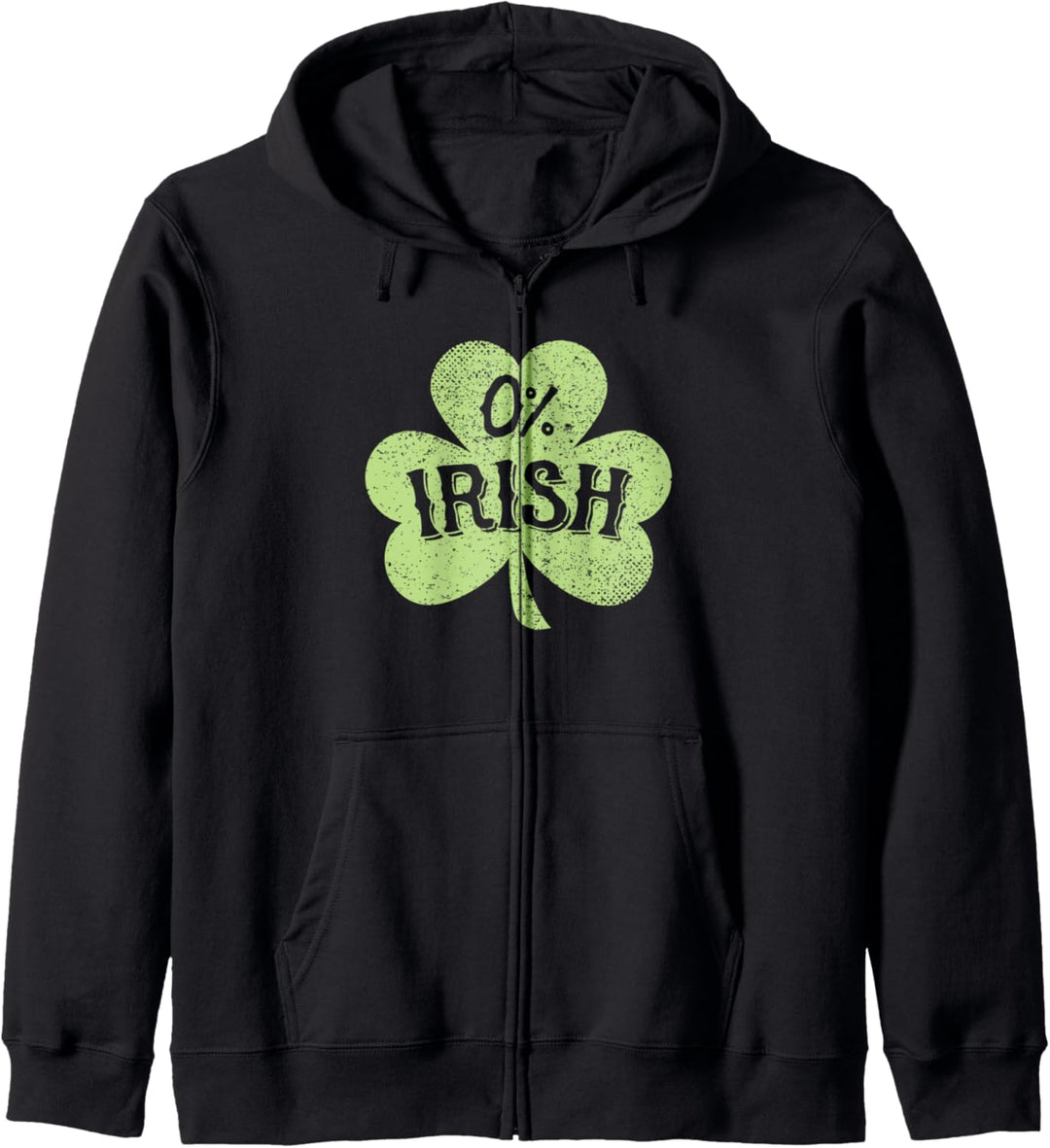 0% Irish St. Patrick's Day Kleeblatt lustig Kapuzenjacke