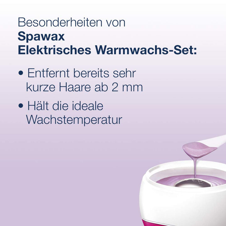 Elektrisches Warmwachs Set + 1x Warmwachsperlen mit Bienenwachs für langanhaltende Haarentfernung fü