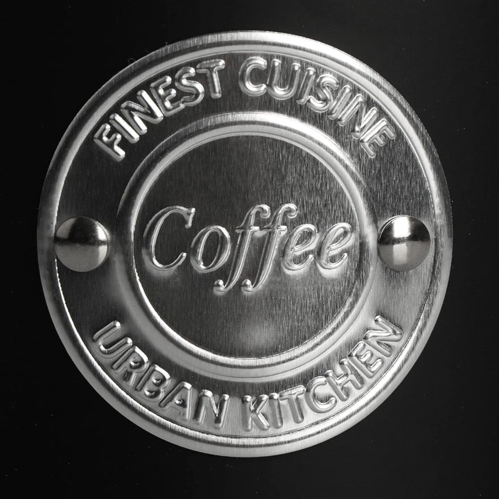 com-four® 3x Kaffeedose - Dekorative Vorratsdosen in 3 Designs - Aufbewahrungsbehälter mit Deckel fü