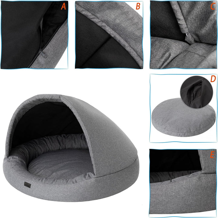 Doggy Hundehöhle Hundebett Katzenbett Hundehütte Haustierbett Hundehaus Hundeliegen Hundesofa Korb S