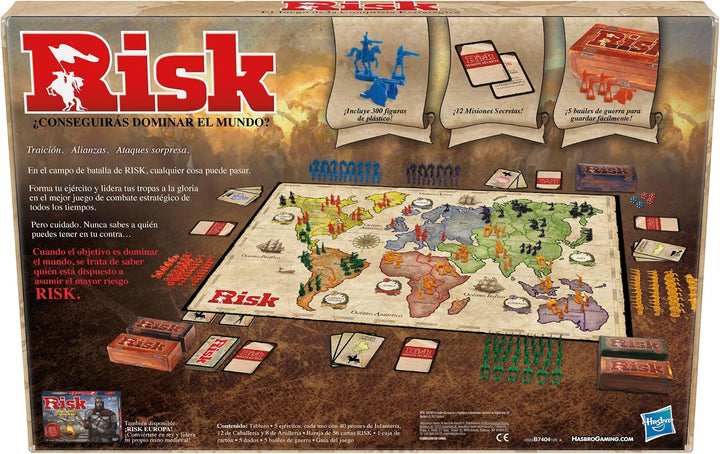 Hasbro Gaming Risk None Miscelanea Mehrfarbig Española, Española