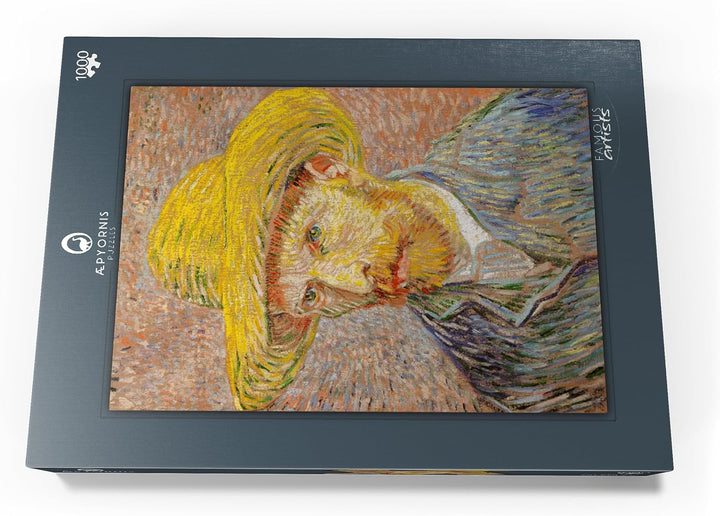 Self-Portrait with a Straw Hat (1887) by Vincent Van Gogh - Premium 1000 Teile Puzzle - MyPuzzle Son