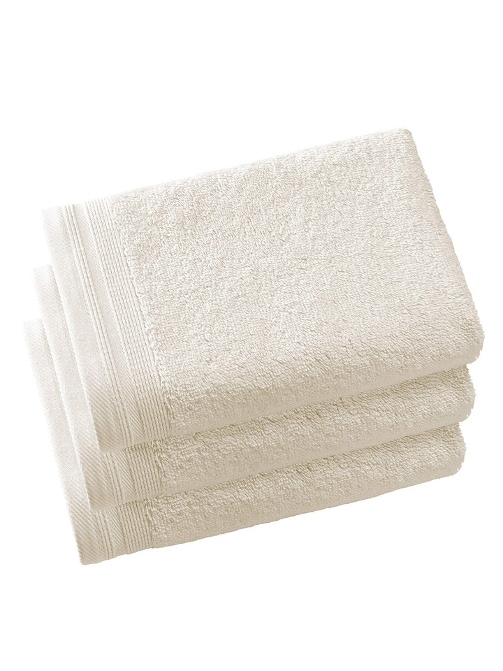 De Witte Lietaer Contessa Luxe Gästetücher, Baumwolle, Vanille, 40 x 60 cm, 3 Stück 40x60 Vanille, 4