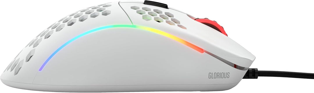 Glorious Model D Wired Gaming Mouse - 68g Superlight Honeycomb Design, RGB, Ergonomic, Pixart 3360 S