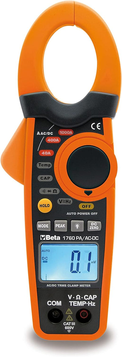 Beta 1760PA/AC-DC Stromzange und Mehrzweck-Digitalmultimeter (digitales Amperemeter, zertifiziertes