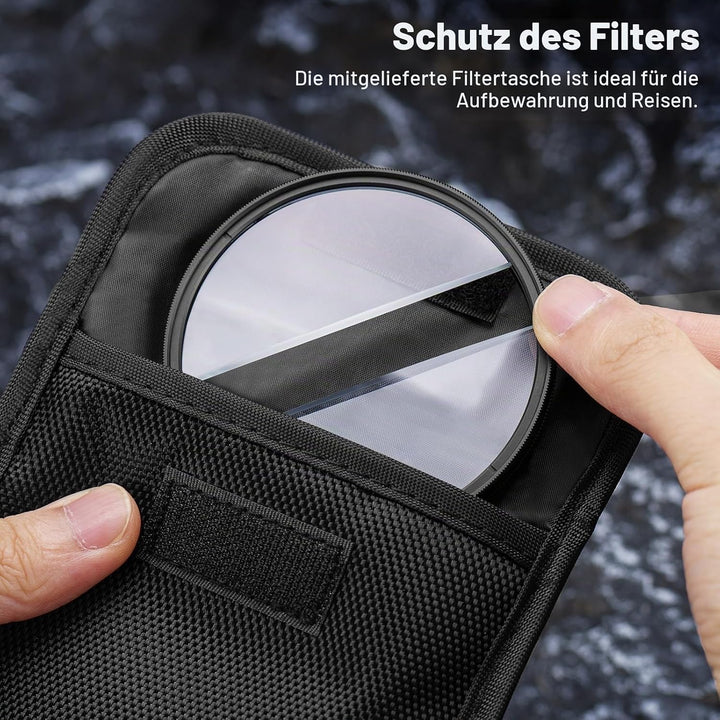 NEEWER 67mm Mittelfeld Geteilte Dioptrien Effektfilter, Kamera Linearprisma K9 optischer Glasfilter