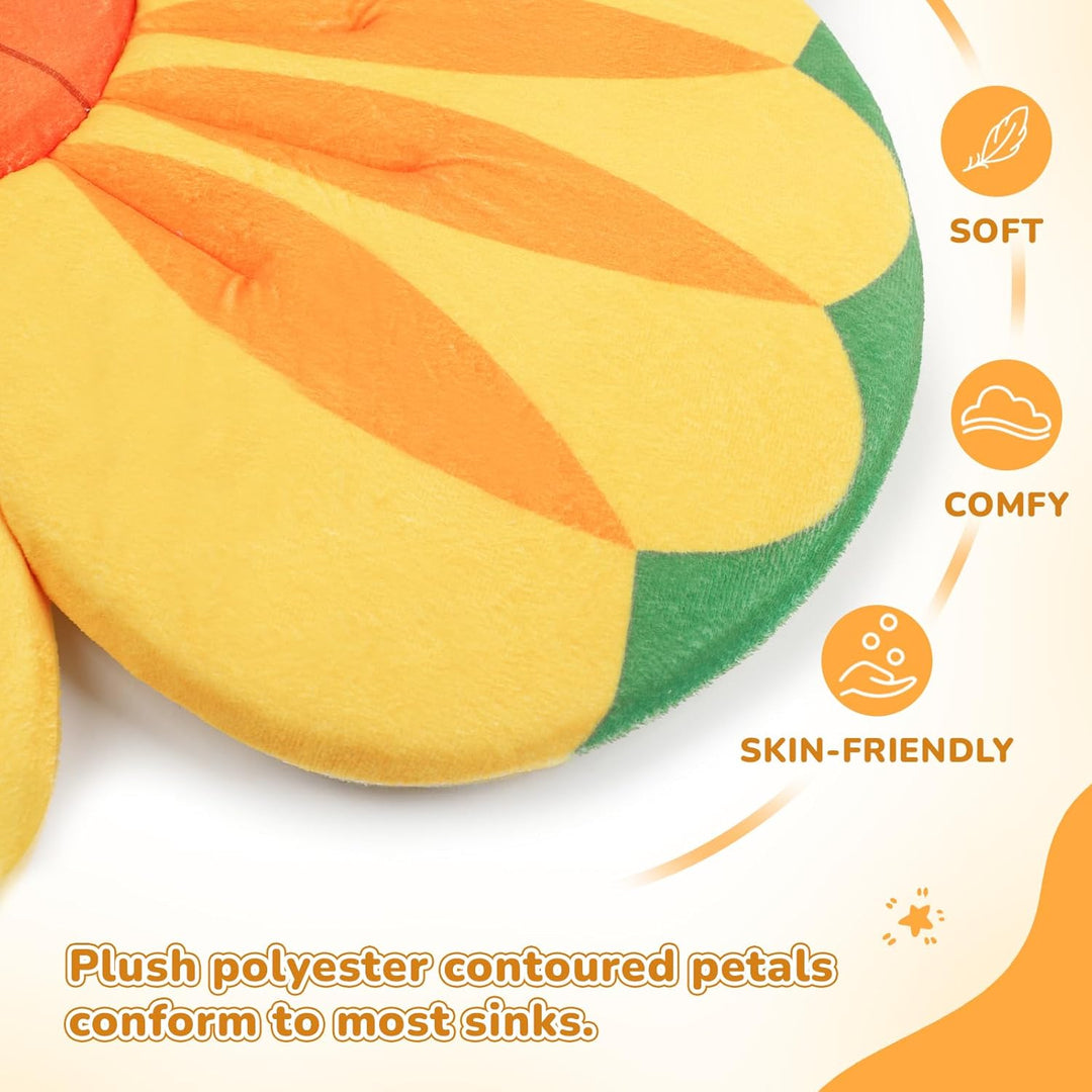Baby Badematte für Waschbecken,Sicherer, Weicher Rutschfest Baby Badewannenkissen für 0-6 Monate Neu