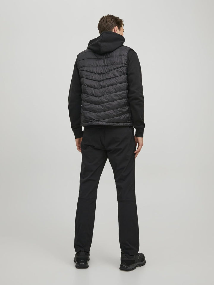 JACK &amp; JONES Herren Jjehero Bodywarmer Collar Noos Quilted Jacket XL Schwarz, XL Schwarz