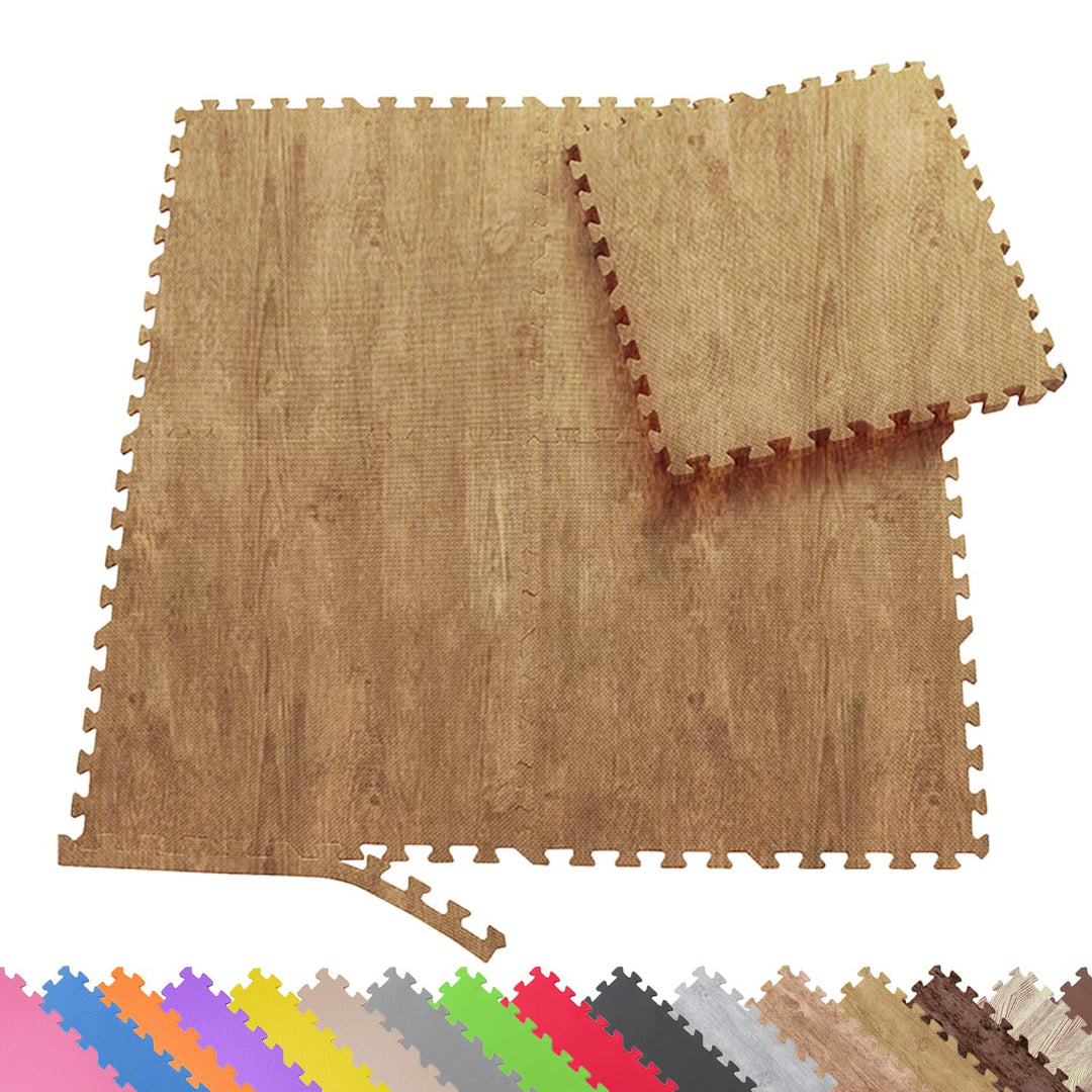 Sporttrend 24® 12 Schutzmatten + 24 Randstücke Set Farbwahl 60x60x1cm | 4,32qm | Bodenschutzmatte Sp