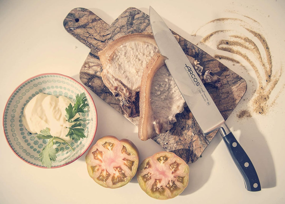 Arcos Küchenmesser-Set: 1 Schälmesser + Santoku + Chefmesser - Set für Köche mit Edelstahlklinge und