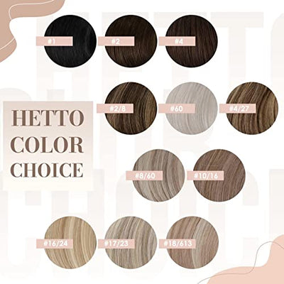 Hetto Echthaar Tressen Extensions Blond Echthaar Extensions Tressen Remy Menschliches Haartressen Ex