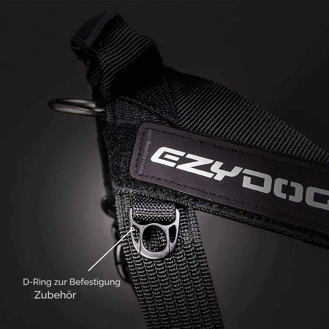 EzyDog Express Hundegeschirr - Norwegergeschirr für Kleine, Mittelgrosse und Grosse Hunde, Reflektie