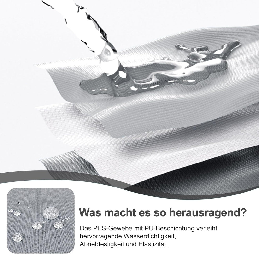 HENG FENG Balkon Sichtschutz 100x600cm,160g/㎡ PES UV-Schutz Balkonverkleidung, Balkonabdeckung Wette