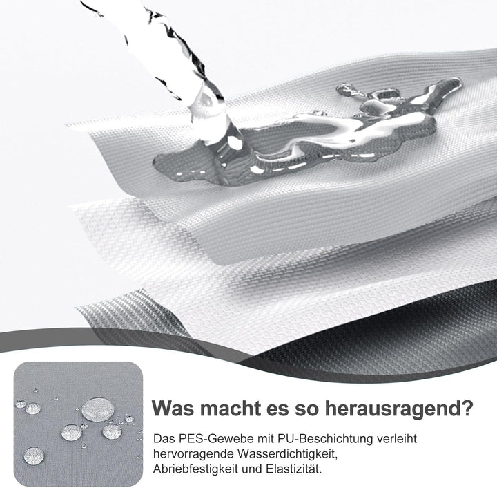 HENG FENG Balkon Sichtschutz 100x600cm,160g/㎡ PES UV-Schutz Balkonverkleidung, Balkonabdeckung Wette
