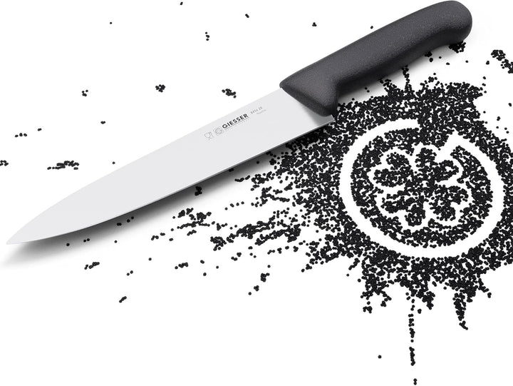 Giesser seit 1776 - Made in Germany - Tranchiermesser schwarz, Basic Black, Klinge 20 cm, rutschfest