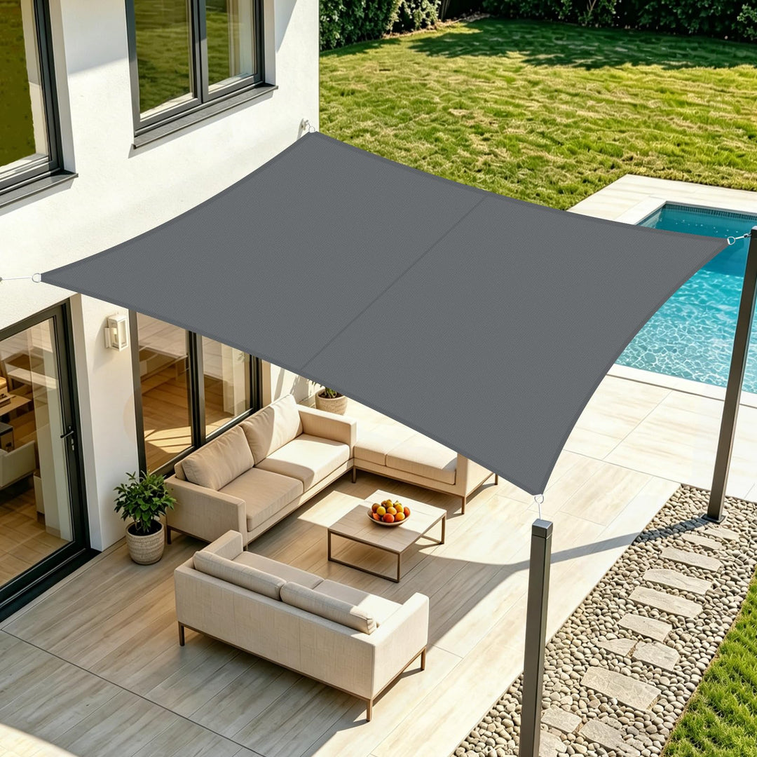 LOVE STORY Sonnensegel Wasserdicht 2.5x4m Rechteckig, Oxford SunSegel Wasserabweisend Sonnenschutz,