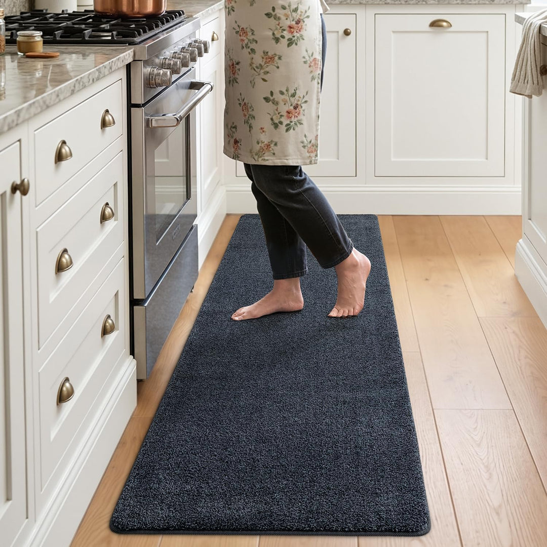 DEXI Flur Teppich Läufer 60 x 180 cm, rutschfeste Fussmatte Innen, Maschinenwaschbare Schmutzfangmat