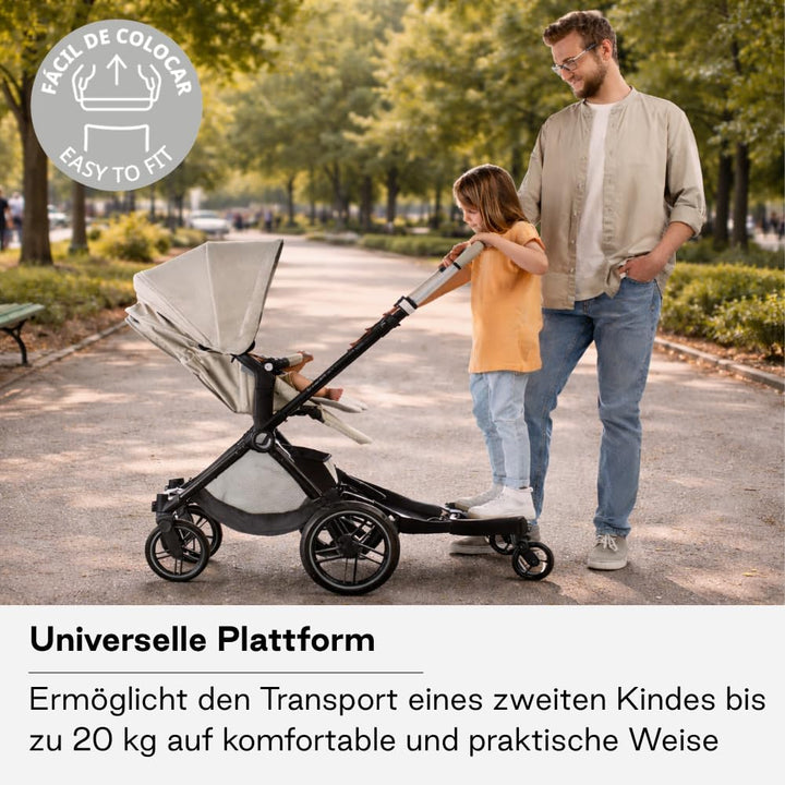 Jané Go Up Surfer, universale Kinderwagen-Plattform, bis 20 kg, einfache Montage, klappbar, rutschfe