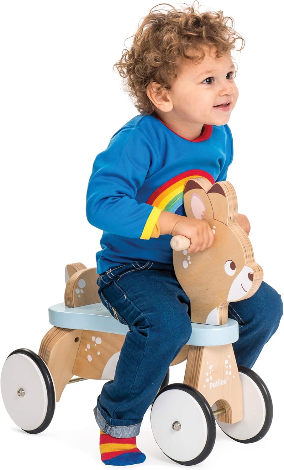Le Toy Van – Petilou Lauflernrad „Reh“ aus Holz für Kleinkinder | Für den Innenbereich | Für Mädchen