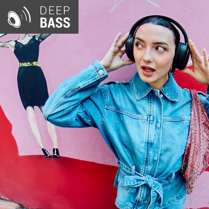 Energy Sistem Rizz Faltbare Bluetooth-Kopfhörer mit 50 Stunden Akku, Schnellladung, faltbares Design