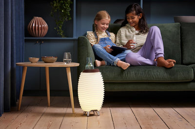 Kooduu Synergy 50 Tragbare Lautsprecherlampe mit Weinkühler - Dimmbares LED-Licht, drahtloser Blueto