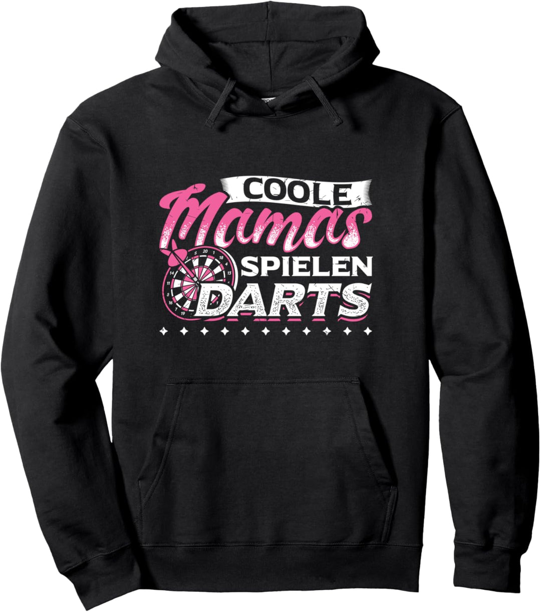Coole Mamas Spielen Darts Dartspielerin Frau Mutter Queen Pullover Hoodie