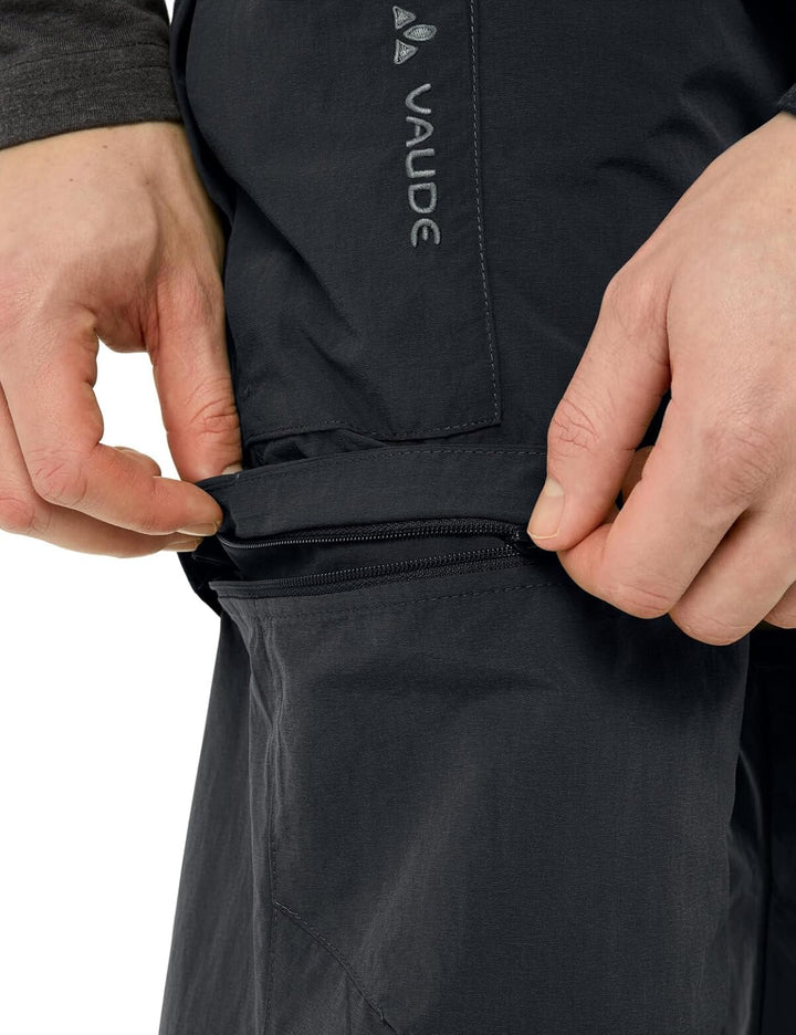 VAUDE Farley Zip-off V - Wanderhose Herren Zip Off 46 Schwarz, 46 Schwarz