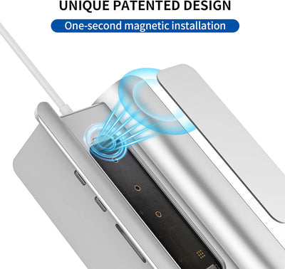 USB C Hub for Mac Mini, minisopuru Mac Mini Hub Supports M.2 NVMe/SATA SSD, 5-in-1 Mac Mini Stand &